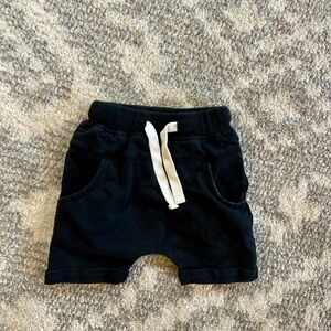 Little Bipsy- Black Toddler drawstring Shorts
